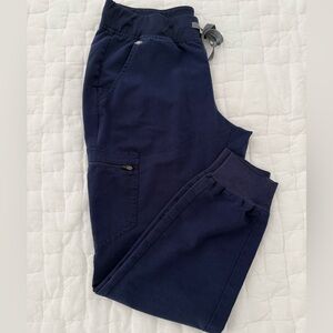 Figs Scrubs Navy Blue Joggers Size Medium